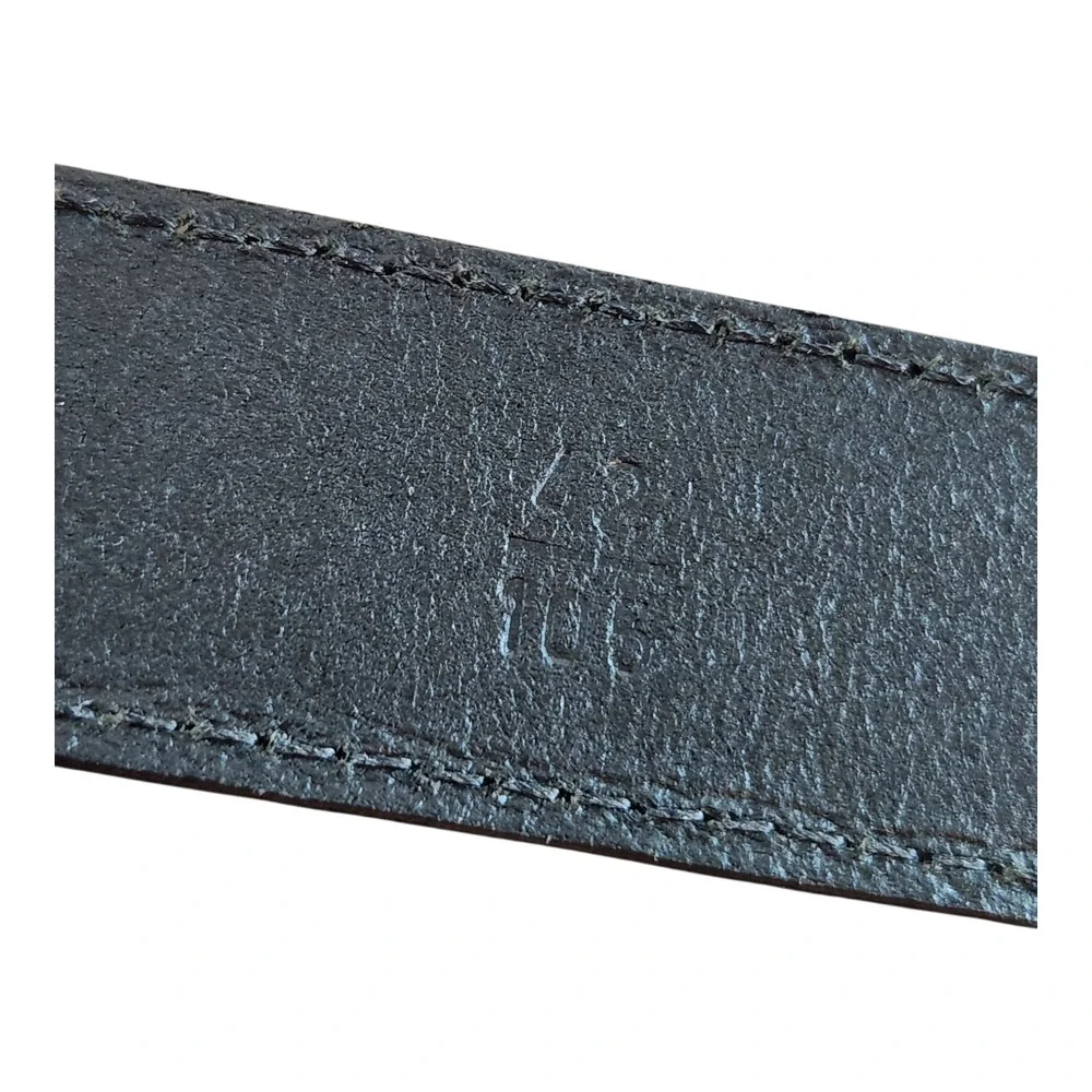 Stone Mountain 6113 mens Genuine Italian Leather 42/105 black‎ gold